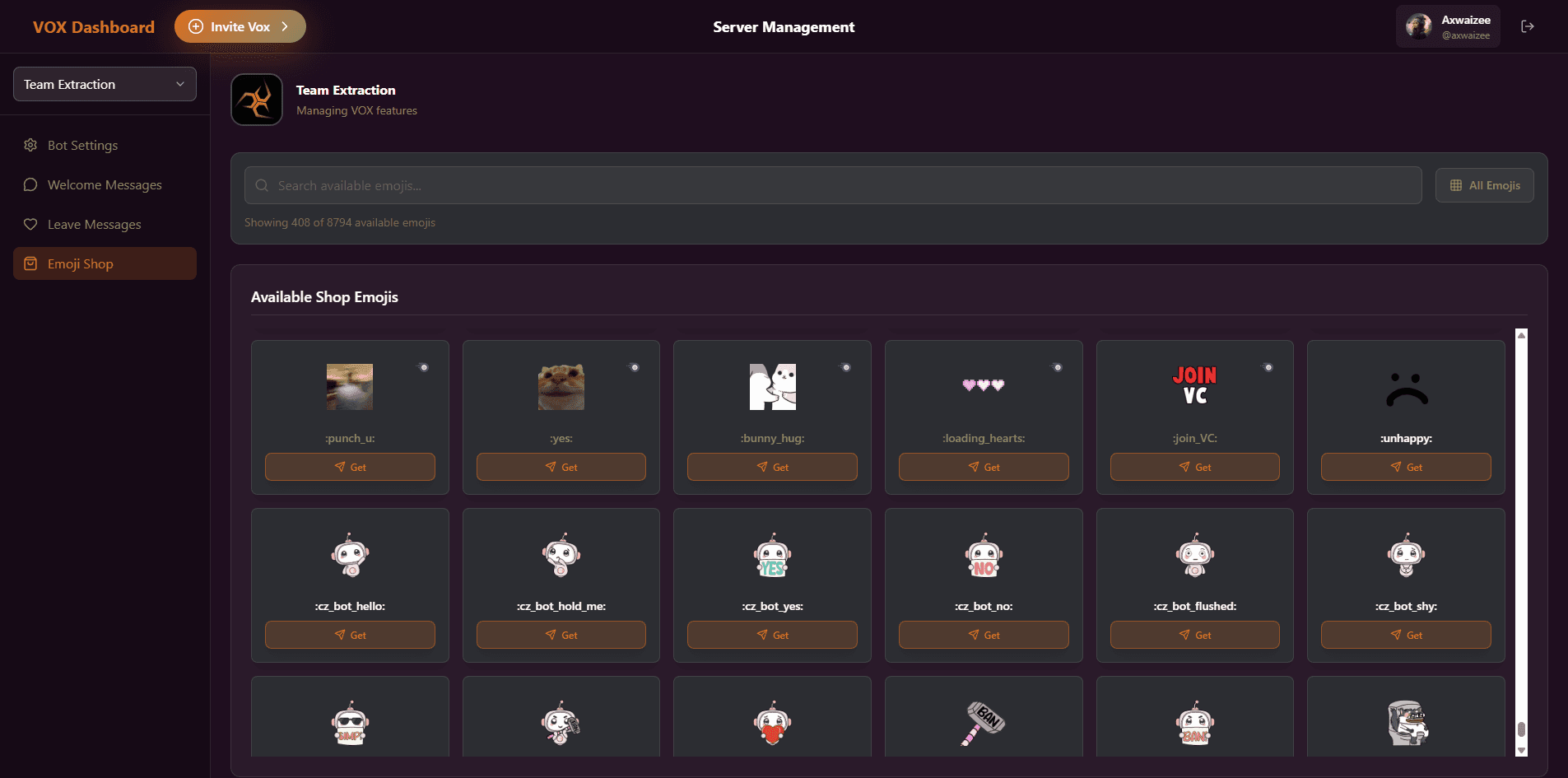 Customised Discord Bot project screenshot